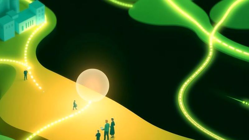 Una red energética representa progreso sostenible
