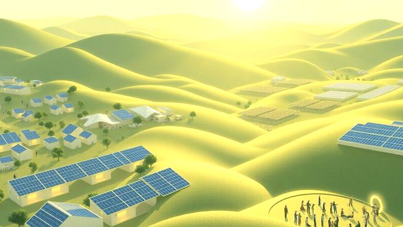 Energía sostenible y comunidad florecen en armonía