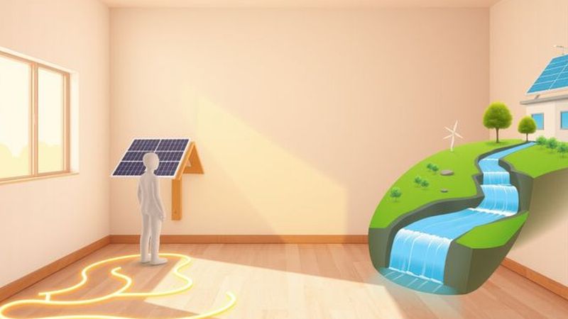 Un hogar sostenible irradia calma y eficiencia