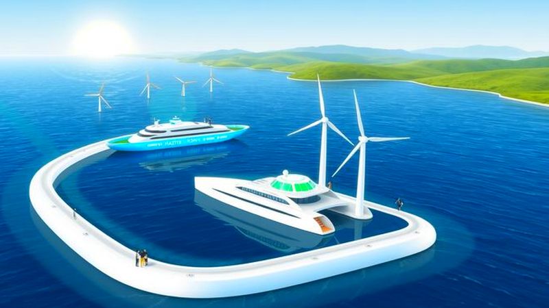 Un puerto moderno integra energía verde y optimismo