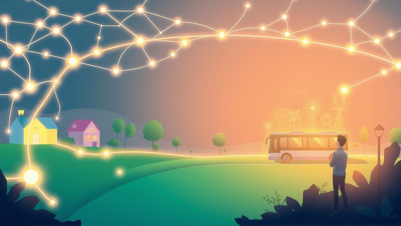 Una ciudad luminosa refleja calma y optimismo