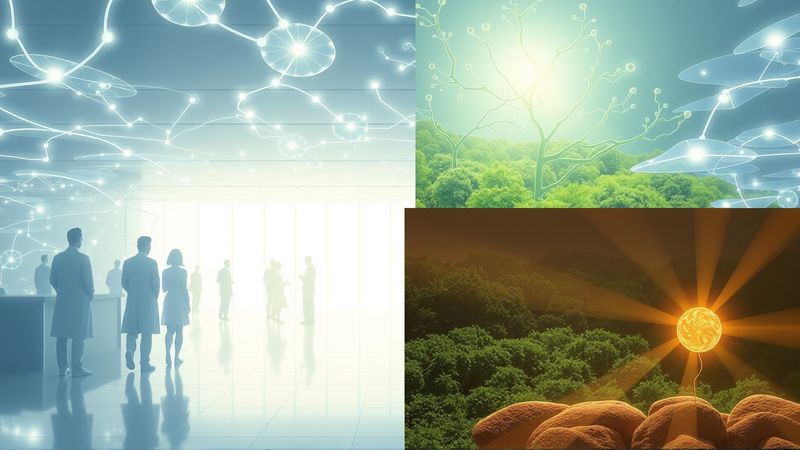 Ciencia serena y radiante interconecta la vida
