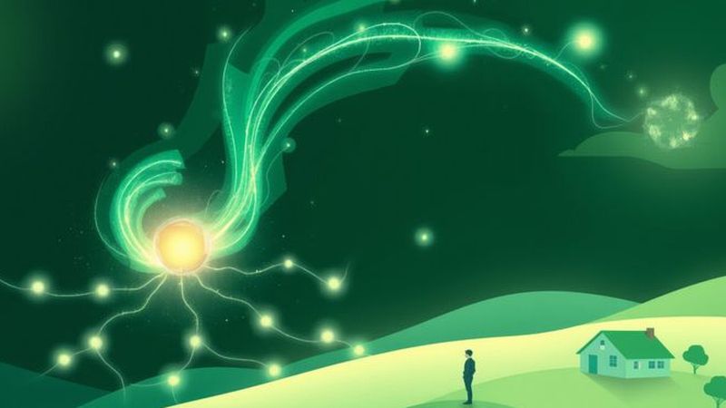 Nebula brillante transmite energía tranquila