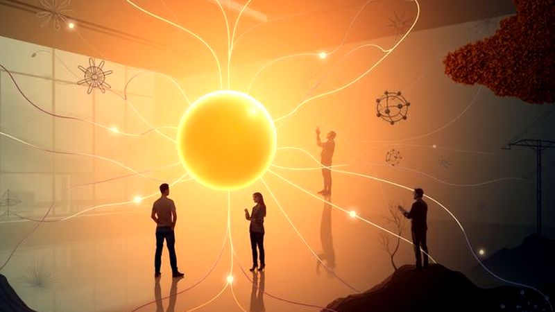 Esfera luminosa revela conexiones interconectadas de la ciencia