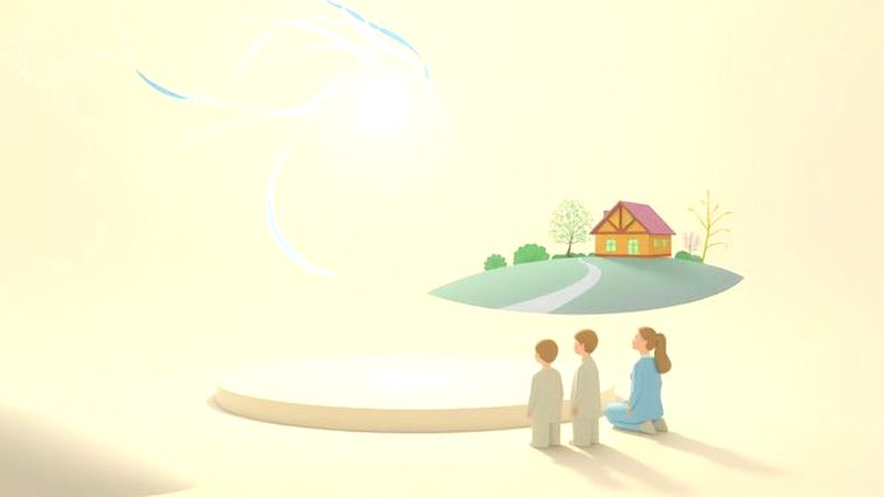 Una esfera cálida irradia paz y armonía