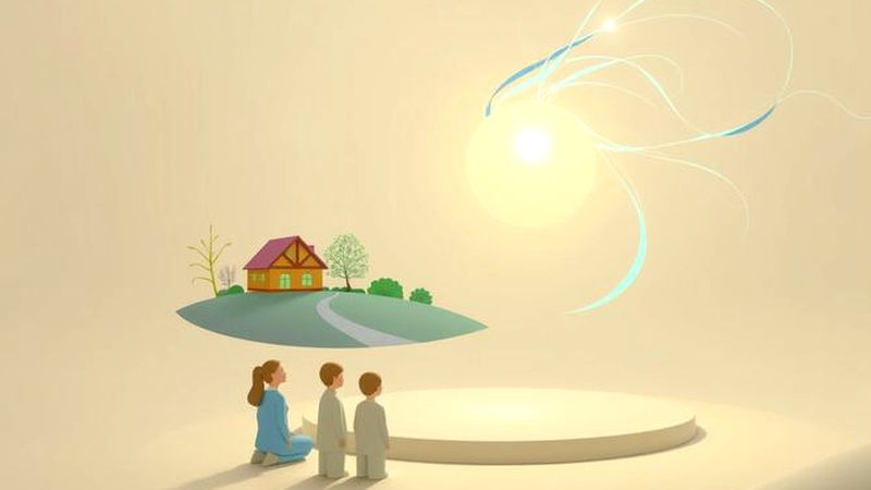 Una esfera cálida irradia paz y armonía