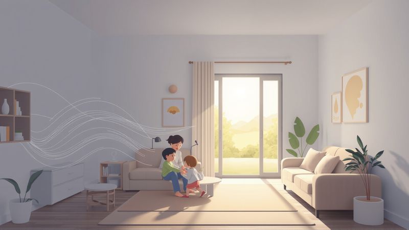 Un hogar sostenible irradia calma y progreso